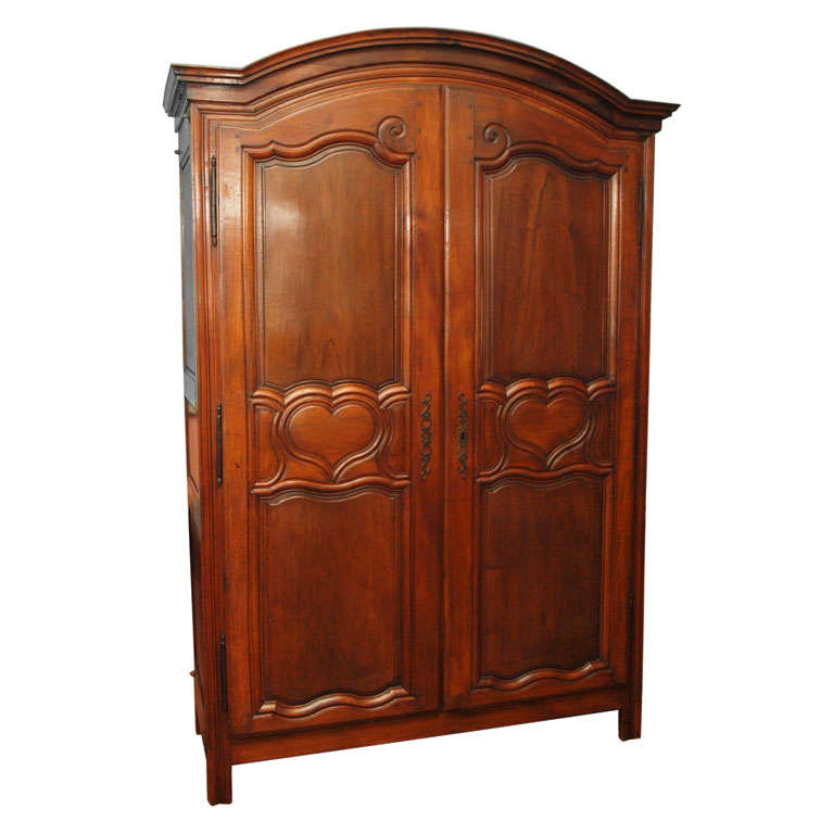 18th Century French Walnut Armoire For Sale