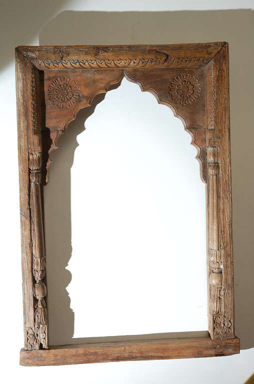 South Indian Rajasthani 19th century  carved wood window frame.<br />
<br />
<br />
Mosaik provides Antiques,Art Deco, Moorish Style, Spanish, African, Islamic Art, Arabian, Middle Eastern, Egyptian, Syrian Style,Indian, Indonesian,French,