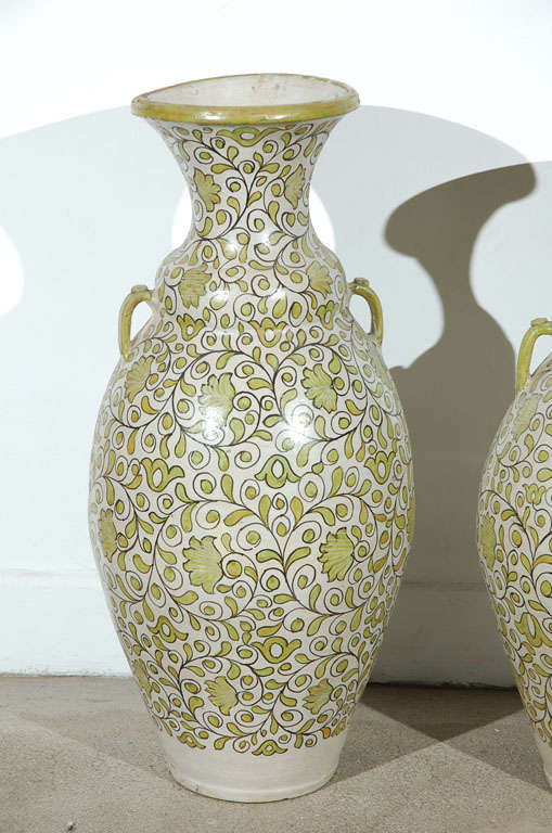 pottery vases with handles