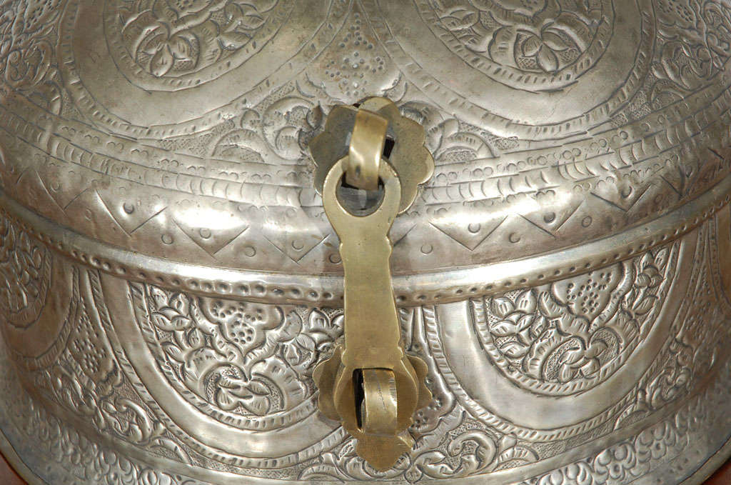 20th Century Turkish Brass Box with Lid