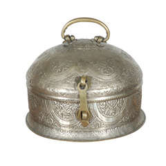 Turkish Brass Box with Lid