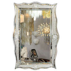 Custom Etched Venetian Style Mirror