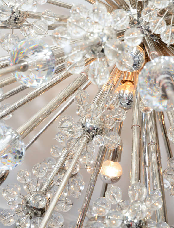Custom Handmade Crystal Sputnik In New Condition In New York, NY