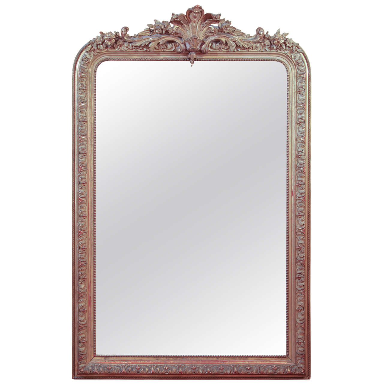 French Gilt Napoleon III Mirror For Sale