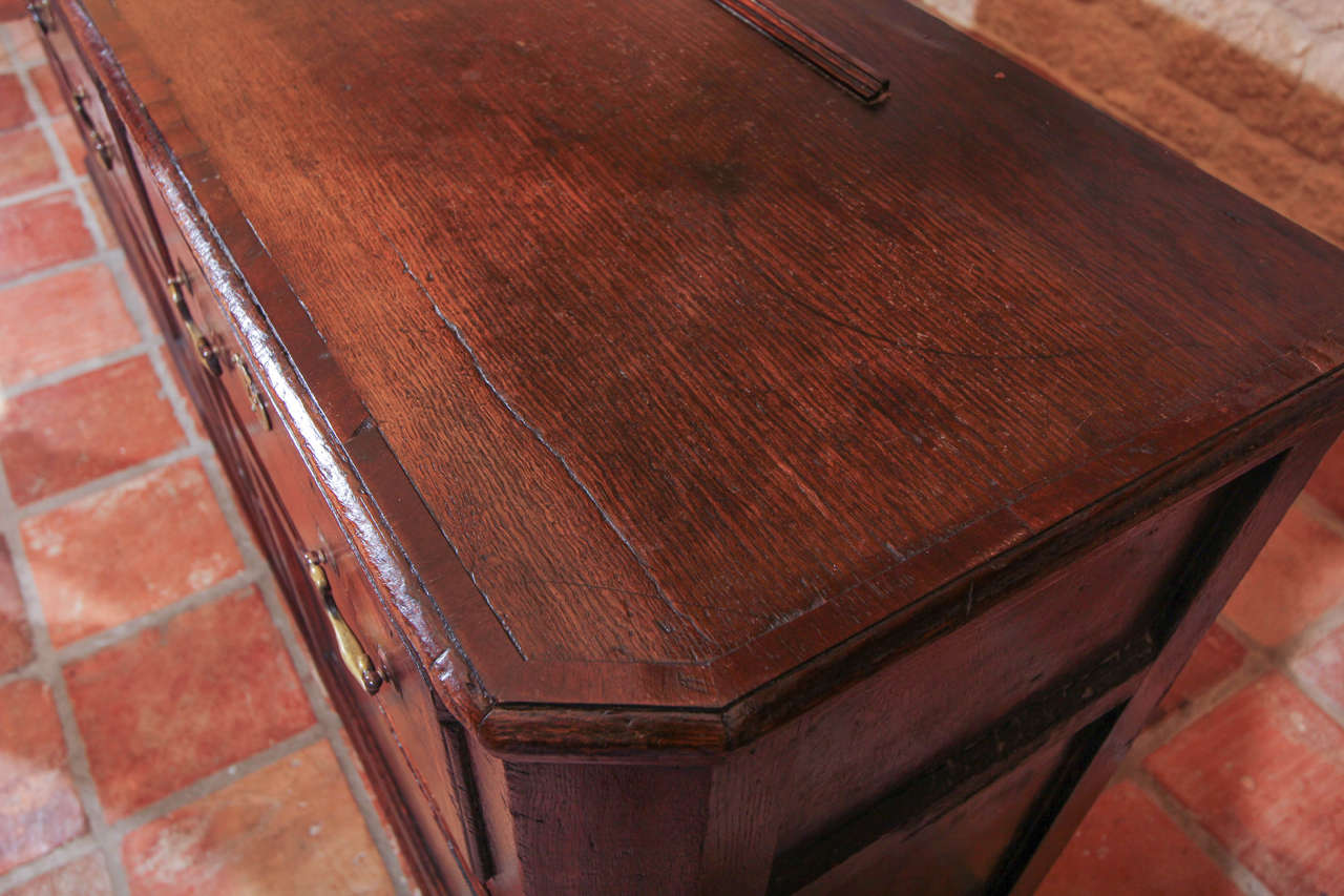 18th Century English Oak Dresser Base For Sale
