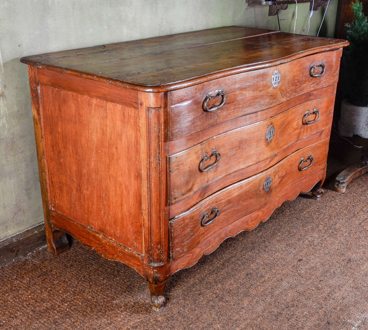 Wild Cherry Chest of Drawers, France, Mayenne, Late 18th Century