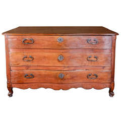 Wild Cherry Chest of Drawers, France, Mayenne, Late 18th Century