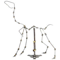 Iron Articulated Horse and Rider