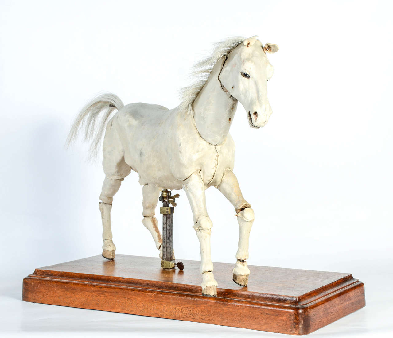 Workshop Horse with Original Wooden Stand 19th Century
