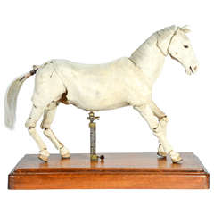 Workshop Horse with Original Wooden Stand 19th Century