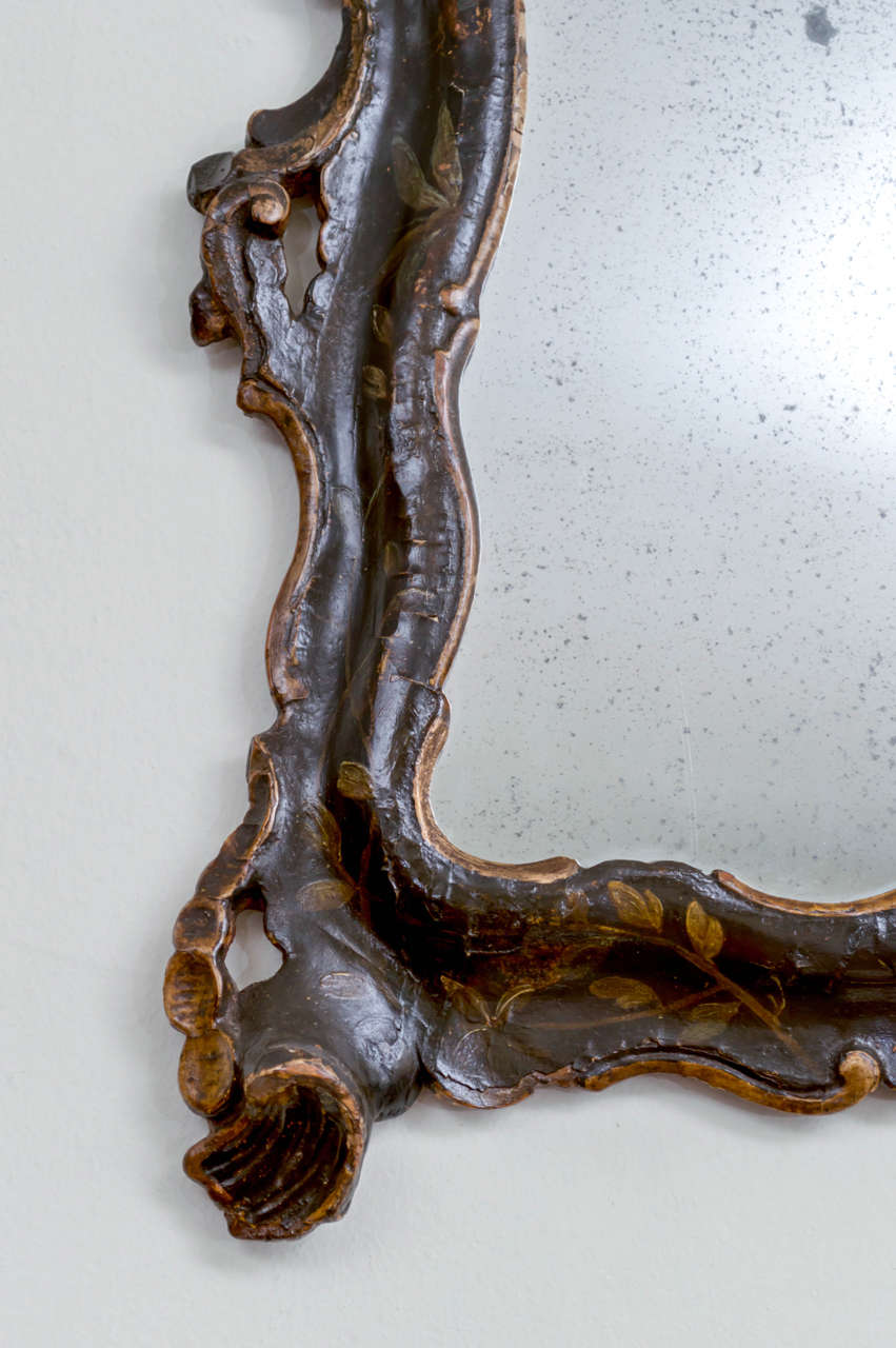 Venezianischer Spiegel aus dem 18. Jahrhundert (Vergoldet) im Angebot