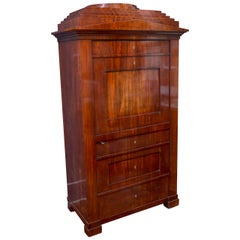 Deutscher Biedermeier-Schrank des 19. Jahrhunderts