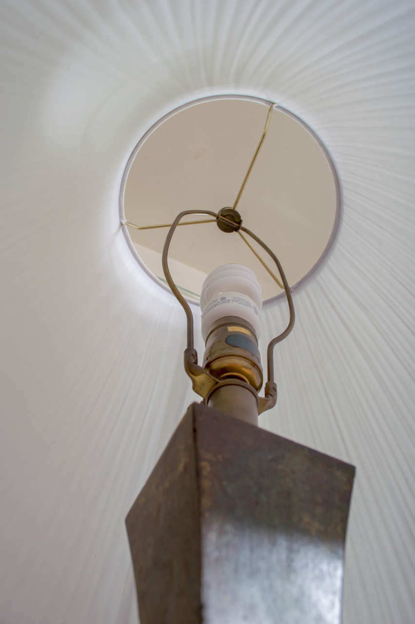 Bronze Verdigris Lamp In Excellent Condition In San Francisco, CA