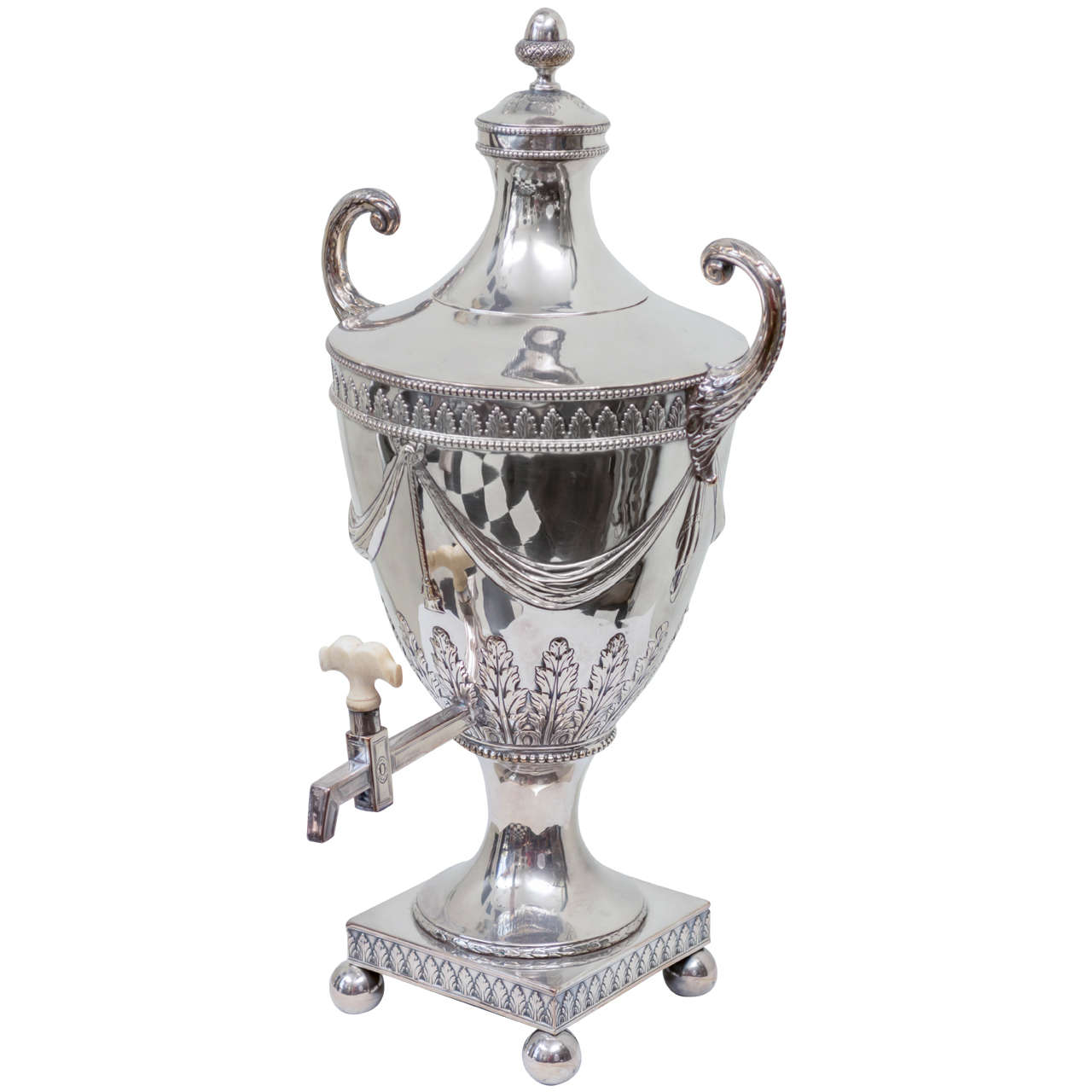 Late Georgian Sheffield Silver Urn