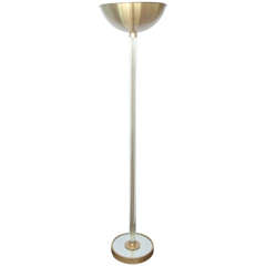 1940s Glass Metal Floor Lamp 10