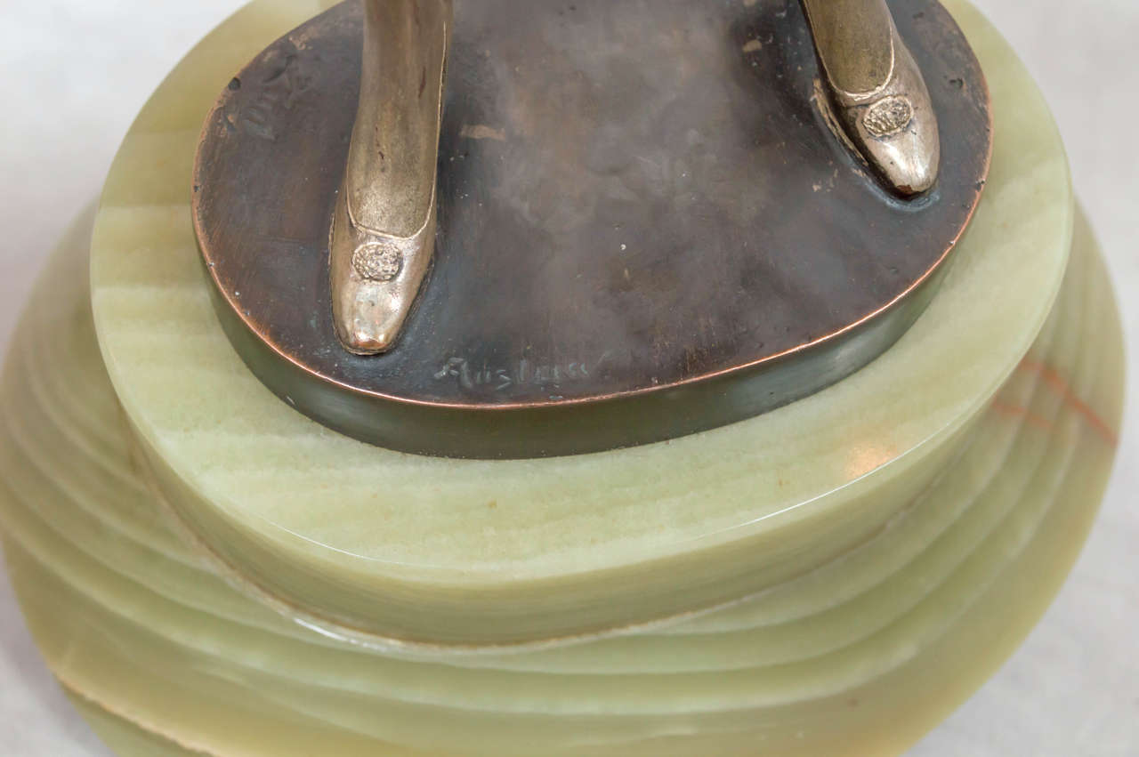 Silvered Art Deco Bronze 