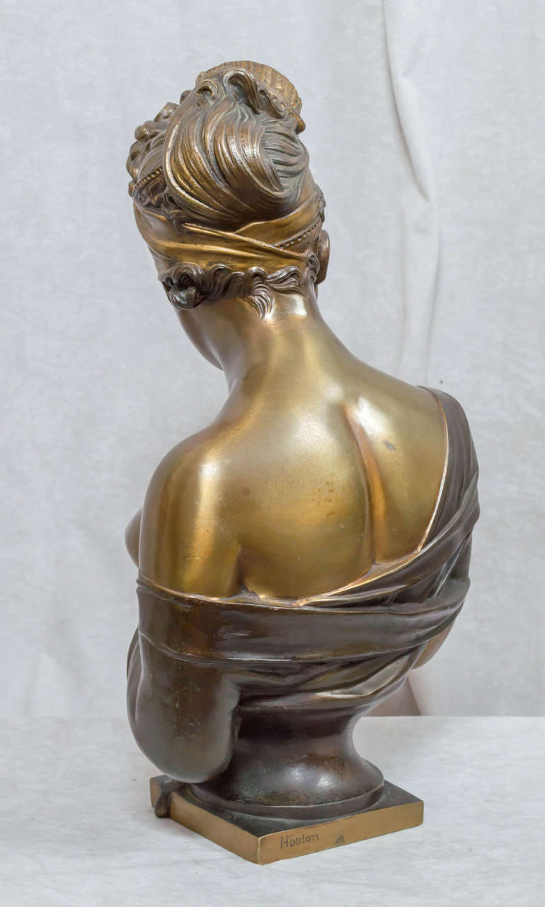19th Century Bronze Bust of a Beauty