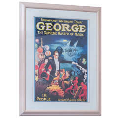 Antique Magic Poster "George", The Supreme Master