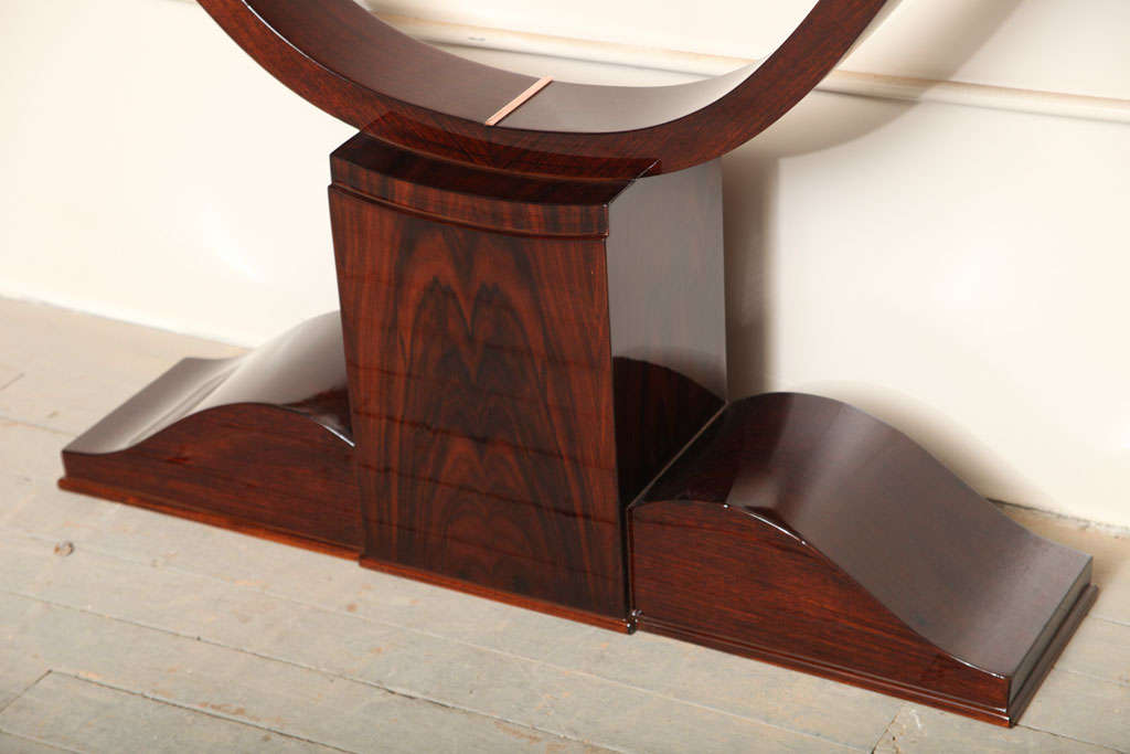 French Art Deco Wall Console Table For Sale