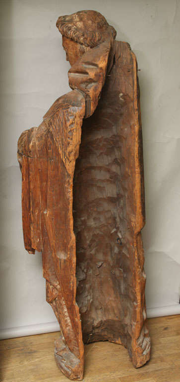 An Italian Carved Hardwood Figure of Saint Francis 2