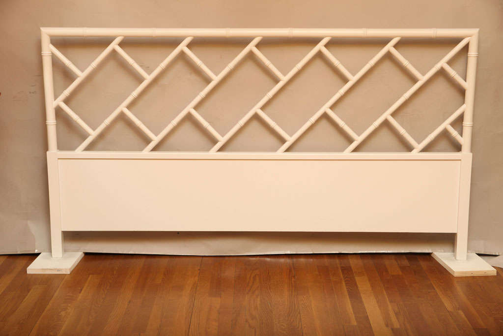 A Faux Bamboo Chinese Chippendale Style Headboard at 1stDibs