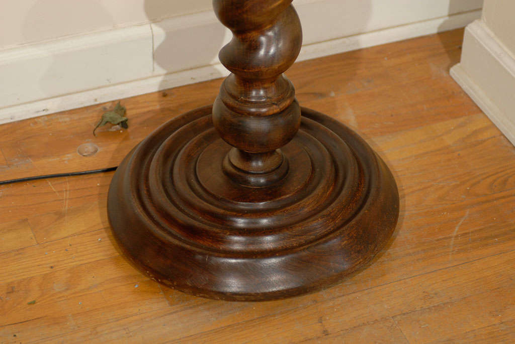 Fantastic 20th C. Barley Twist Floor Lamp 2
