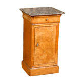 C 1860s French Pot Cupboard with Marble Top
