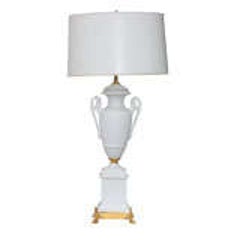 Unglazed Paris Porcelain and Gilded Bronze Lamp 11