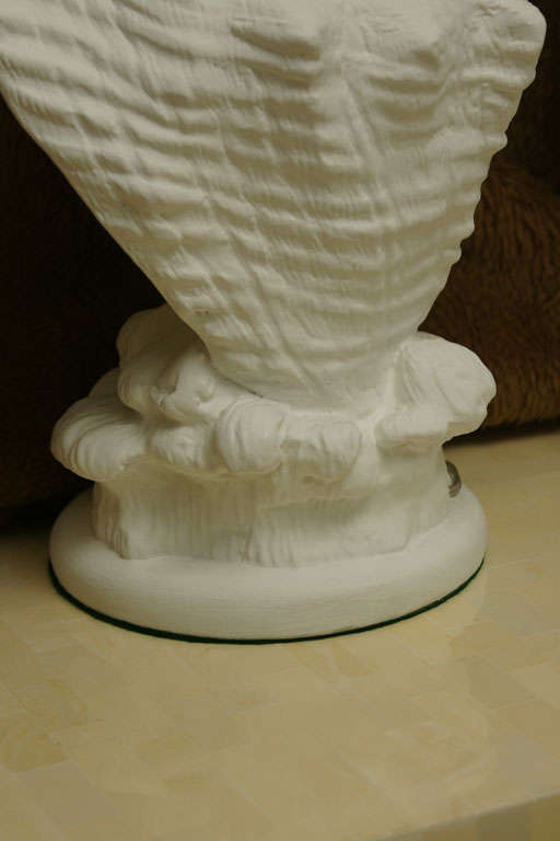 Pair of Plaster Composition Shell Table Lamps In Excellent Condition In Bridgehampton, NY