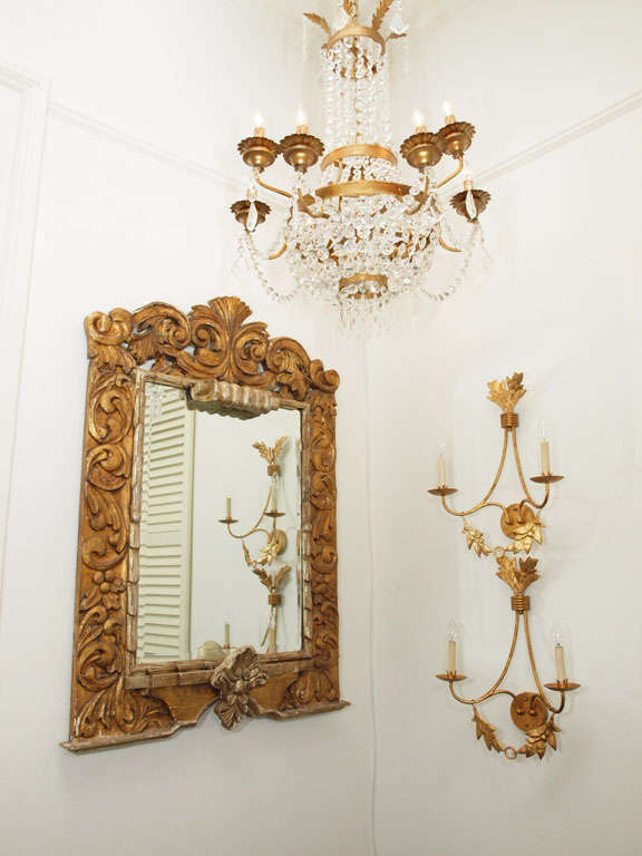 Magnificent Antique Italian Giltwood Mirror (4.5 ft.) 7