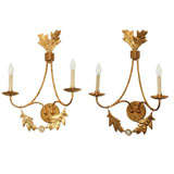 Swedish Style Gilded Sconces