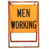 Men Working Utility Workman Sign 9