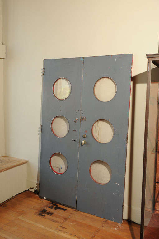 Pair  Metal Prouve Style Doors 4