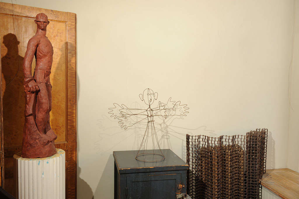 Folk Art A Calder Style Wire Sculpture