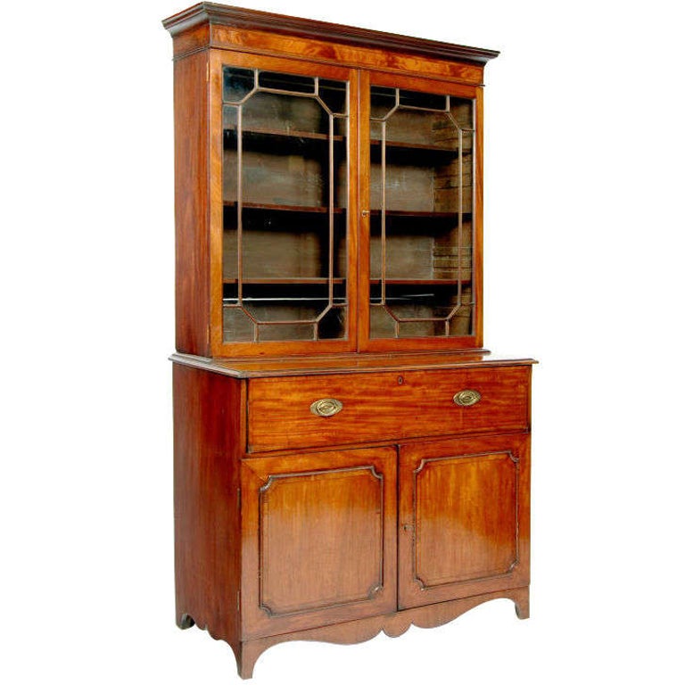 Sheraton Mahogany Bureau Bookcase For Sale At 1stdibs
