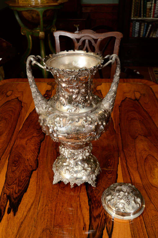 American Silver Two-Handled Cup and Cover 1