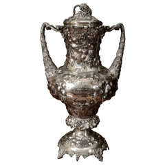 American Silver Two-Handled Cup and Cover