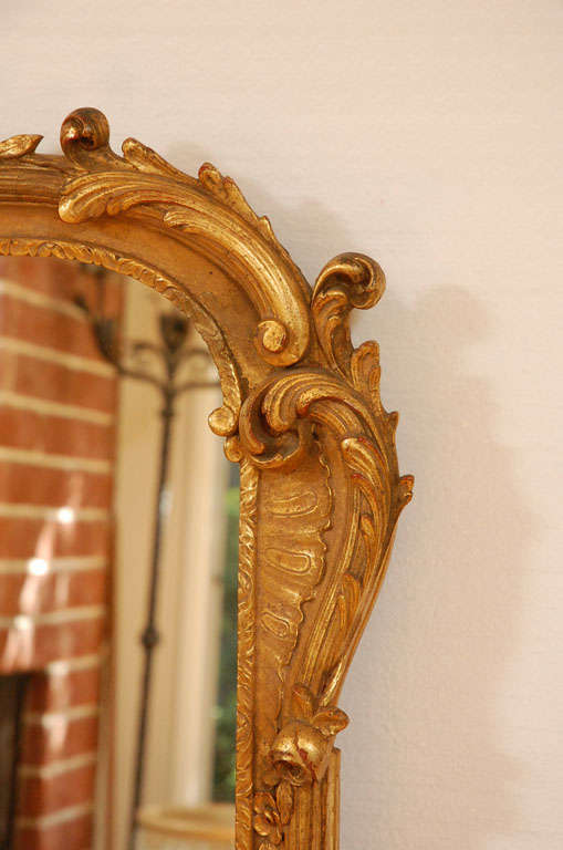 American 1940's Gilt French Mirror For Sale