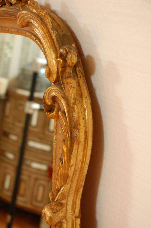 1940's Gilt French Mirror For Sale 1