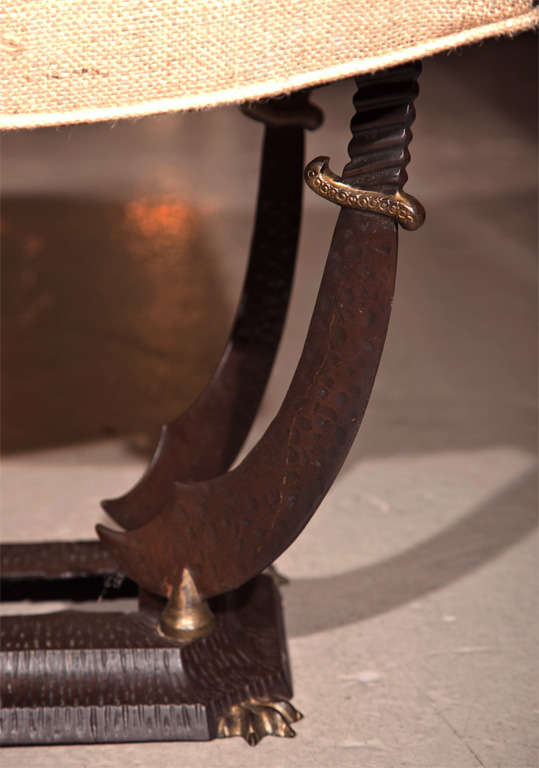 Mid-20th Century Pair of Art Deco style Sword Benches