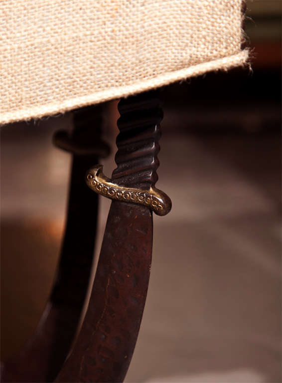 Pair of Art Deco style Sword Benches 1