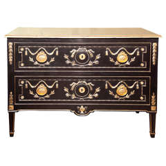 French Ebonized Commode by Maison Jansen