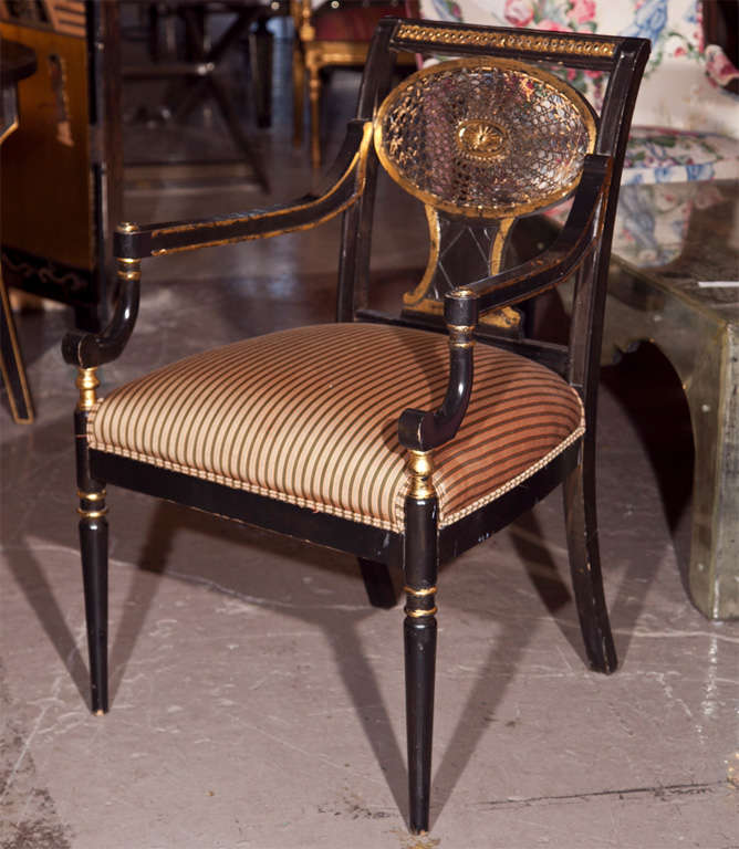 Set of 4 Regency Style Dining Chairs