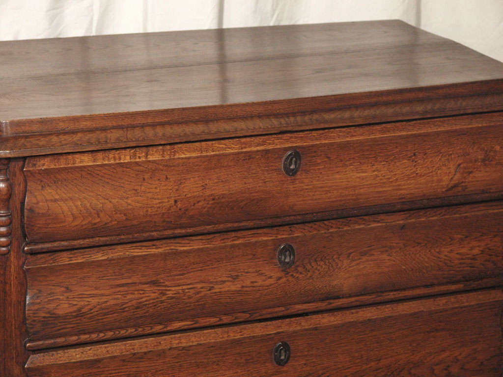 French Rare 19th c. Louis Philippe Chest of Drawers or Commode