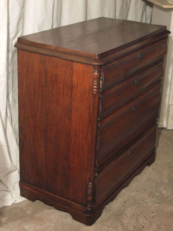 Rare 19th c. Louis Philippe Chest of Drawers or Commode 4