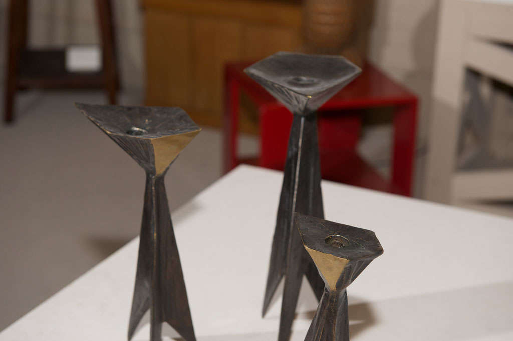 Lynn CHADWICK Bronze Candlesticks