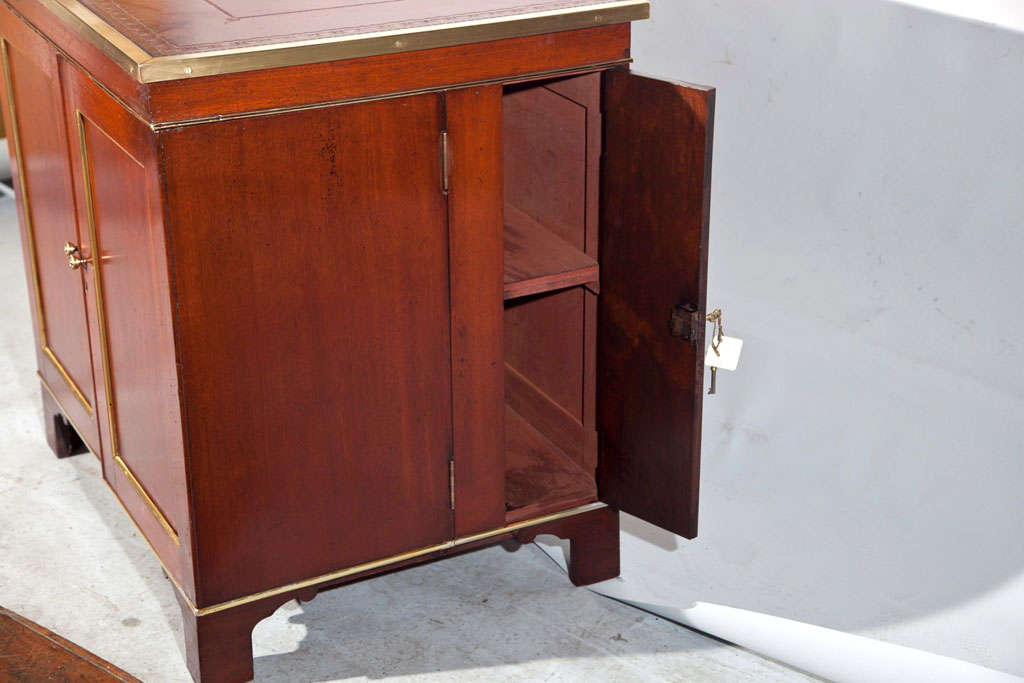 Antique Mahogany Campaign Desk For Sale 3