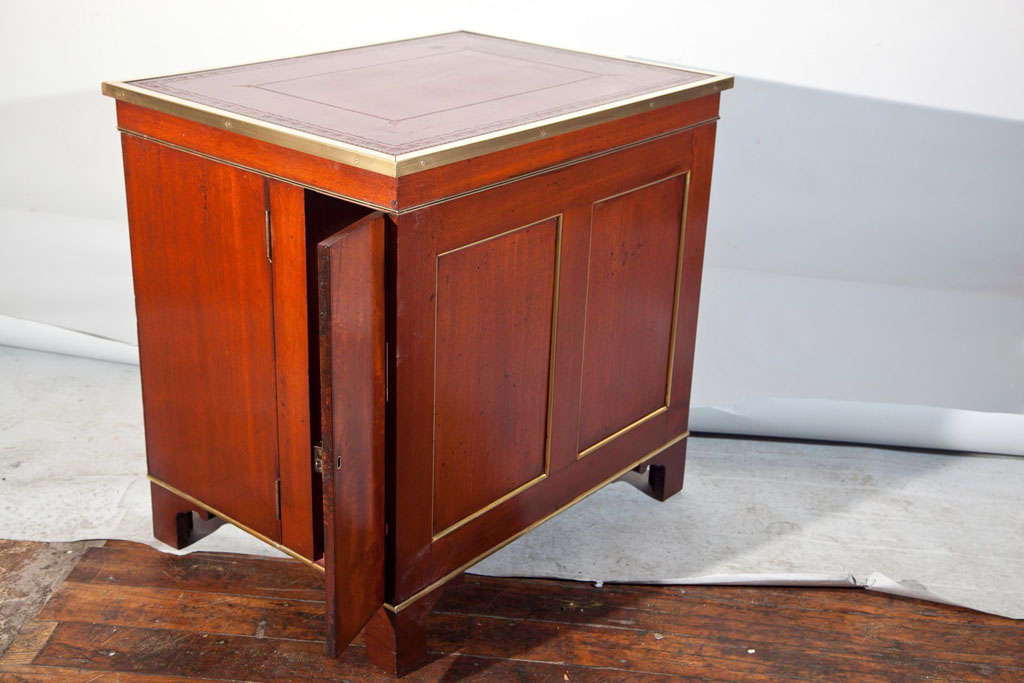Antique Mahogany Campaign Desk For Sale 4