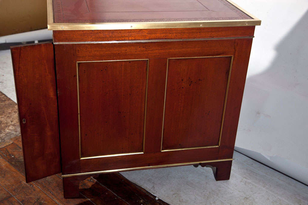 Antique Mahogany Campaign Desk For Sale 5