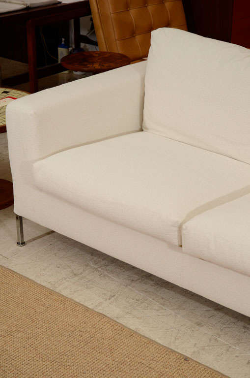 20th Century 3 seat slip covered sofa from Troy, NY